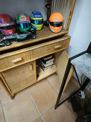 Estantería Armario Bambú Mimbre