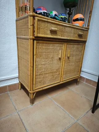 Estantería Armario Bambú Mimbre