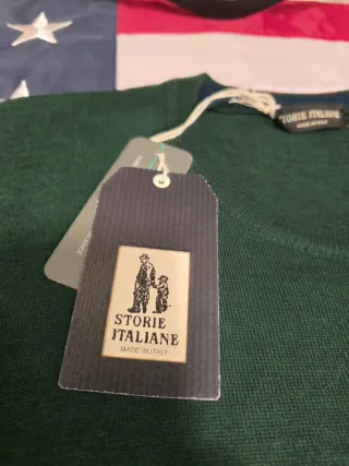 Maglia Storie Italiane Cotone Verde XXL