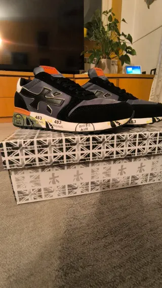 Premiata Uomo Scarpe N43 Grigio Nero