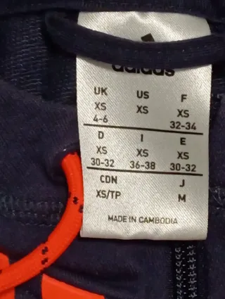 Chándal Adidas Azul y Naranja