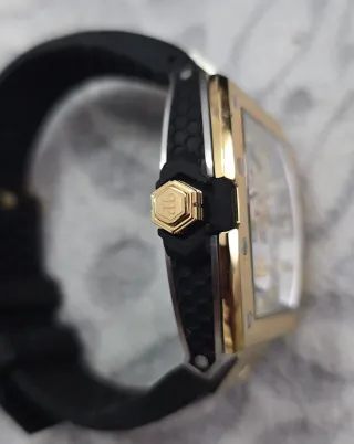 Reloj Philipp Plein Oro y Plata Esqueleto