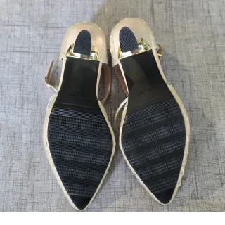 Tacones elegantes color albaricoque T37