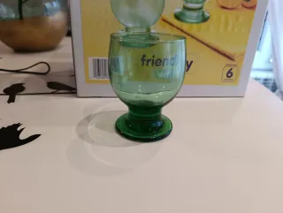 Lote 12 Vasos Luminarc Verdes nuevos