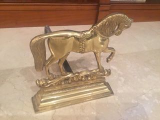 Due camini in bronzo/ottone