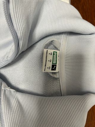 Sudadera Puma azul claro cremallera pieza limitada