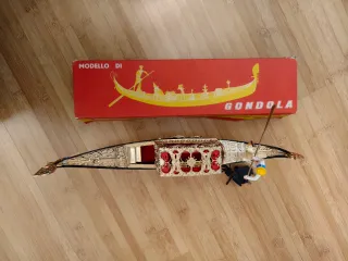 Gondola Veneziana Anni '70 con Scatola