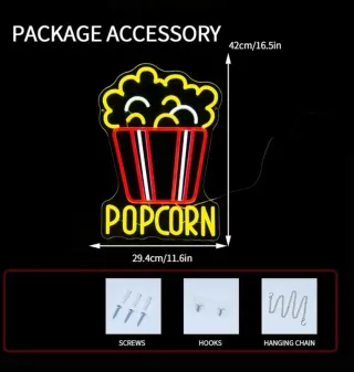 Lampada Neon LED "POPCORN"