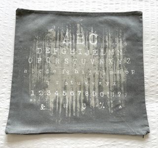 Funda de cojín con diseño ABC