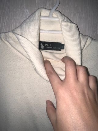 Suéter Polo Ralph Lauren Beige Cuello Alto