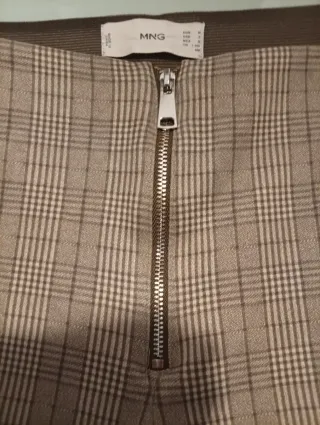 Pantalón de cuadros marrón