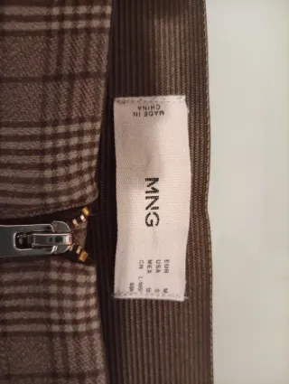 Pantalón de cuadros marrón