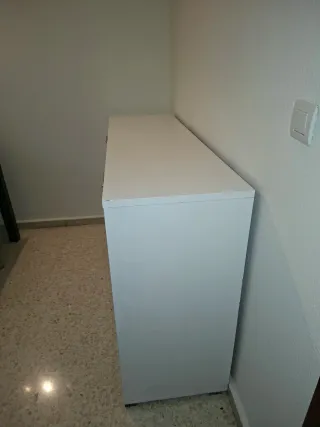 Aparador Cajonera Negro y Blanco