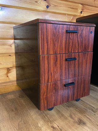 Cajonera Archivador 3 Cajones con Ruedas y Llave