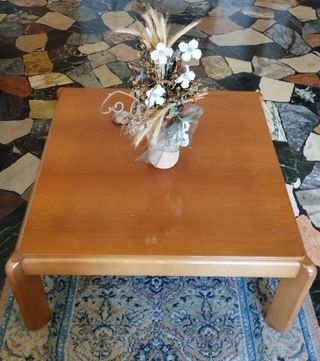 Tavolino da caffè quadrato salotto soggiorno cm 80