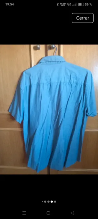 Camisa Cortefiel Jean Manga Corta XL