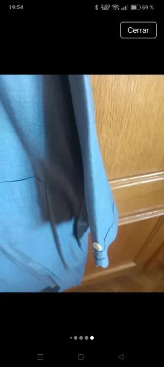 Camisa Cortefiel Jean Manga Corta XL