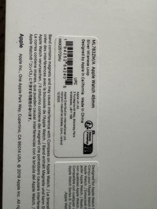 Correa Apple Watch Milanese Loop Gris 45 MM