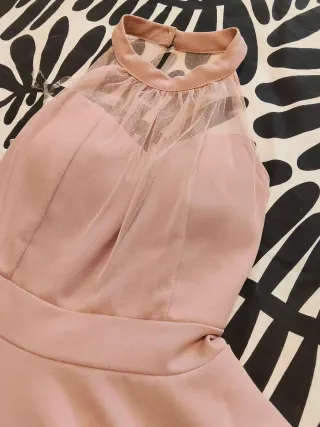 Vestido rosa mujer