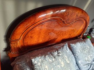 Cabecero y pie de cama de madera