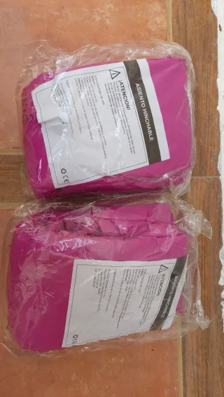 2 Sillones Hinchables Piscina/Playa Rosa