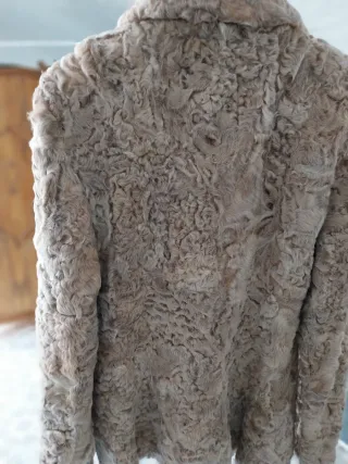 Chaquetón Astracán Beige Talla S