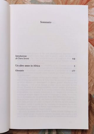 UN ALTRO ANNO IN AFRICA (Romanzo) di Rose Zwi