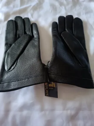 Guantes hombre M.H. Piel Negros Talla 10