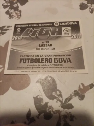 Cromos Fútbol Liga 2010-2011