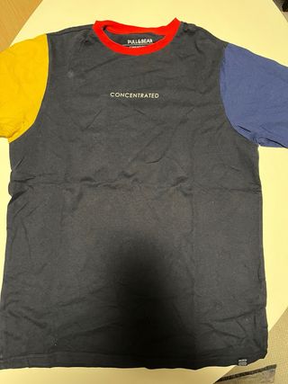 Camiseta Pull&Bear azul CONCENTRATED
