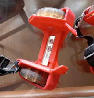 Patines rojos con ruedas