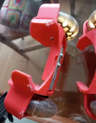 Patines rojos con ruedas