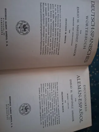 Diccionario Aleman- Español año 1955