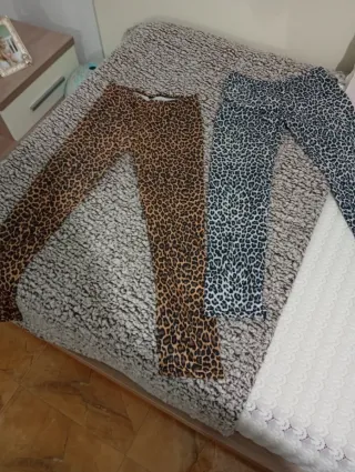 2 pares de leggings estampado animal