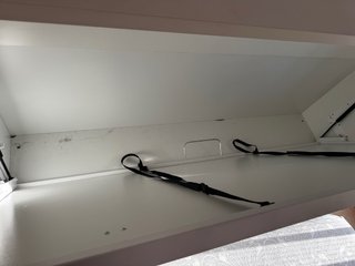 Cama Abatible Horizontal Blanca 190x90