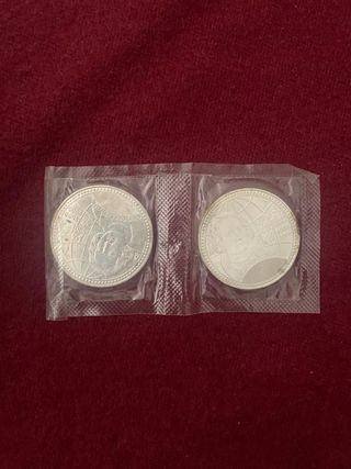Monedas Plata V Centenario Cristóbal Colón
