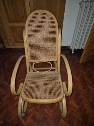 Pareja Mecedoras Thonet Madera Curvada