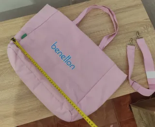 ✨ NO NEGOCIABLE ‼️  Bolso Benetton Rosa Grande