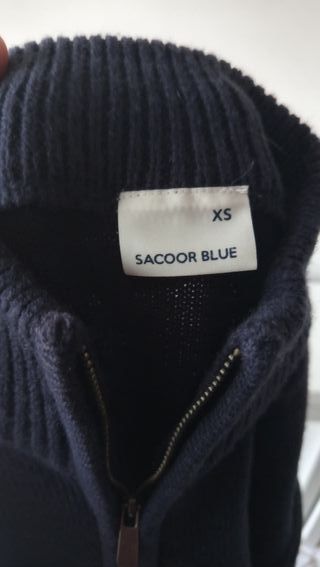 Jersey Sacoor Brothers Azul Media Cremallera