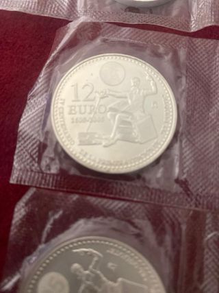 7 Monedas Plata IV Centenario El Quijote