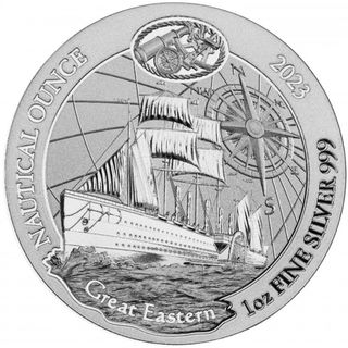 Moneda Plata 1oz Great Eastern 2023 Ruanda