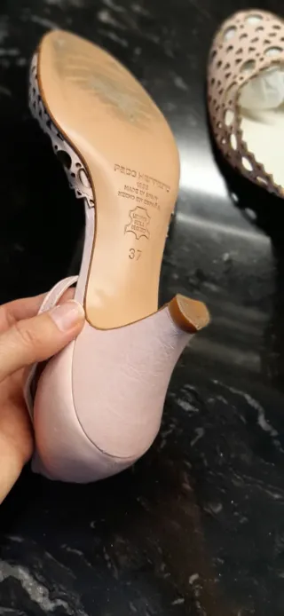 Zapatos Paco Herrero rosa troquelados T37