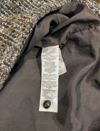 Cortefiel Talla L - Abrigo Largo Gris