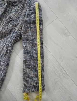 Cortefiel Talla L - Abrigo Largo Gris