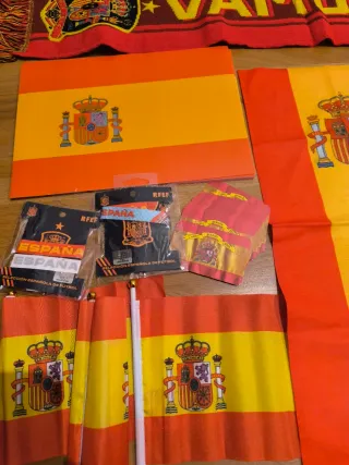 Lote Banderas España y Bufanda Vamos España