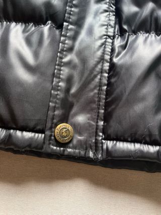 Polo Ralph Lauren Plumífero Negro Brillo Talla XL