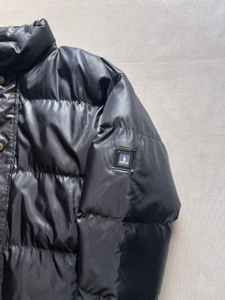 Polo Ralph Lauren Plumífero Negro Brillo Talla XL