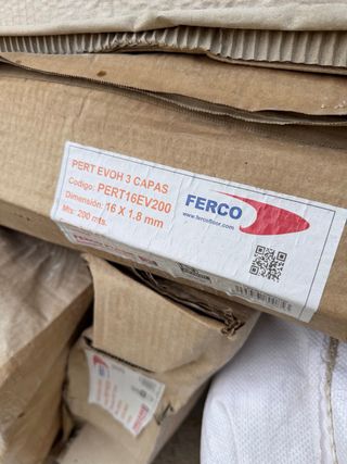 Tubo PERT EVOH 16x1.8mm 200mts