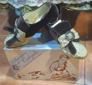 Traje de Fallera Marrón Multicolor