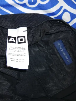 Traje Adolfo Domínguez Negro Talla 50